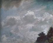 Cloud study,Hampstead,trees at ringt 11September 1821 John Constable